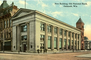 Bank building on Main Street, Oshkosh